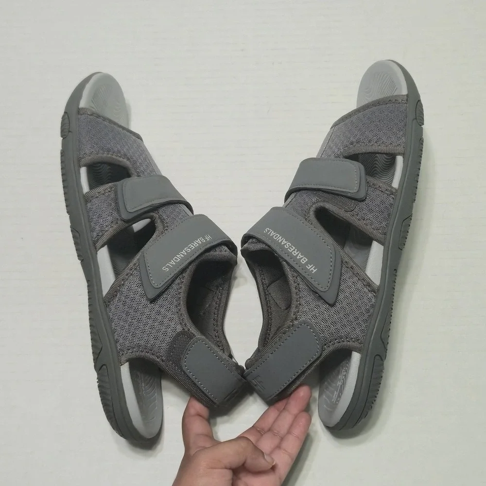 Hike Footwear HF Baresandals Grey Minimalist Barefoot Sandals Mens 8 Womens 10 - Picture 6 of 8